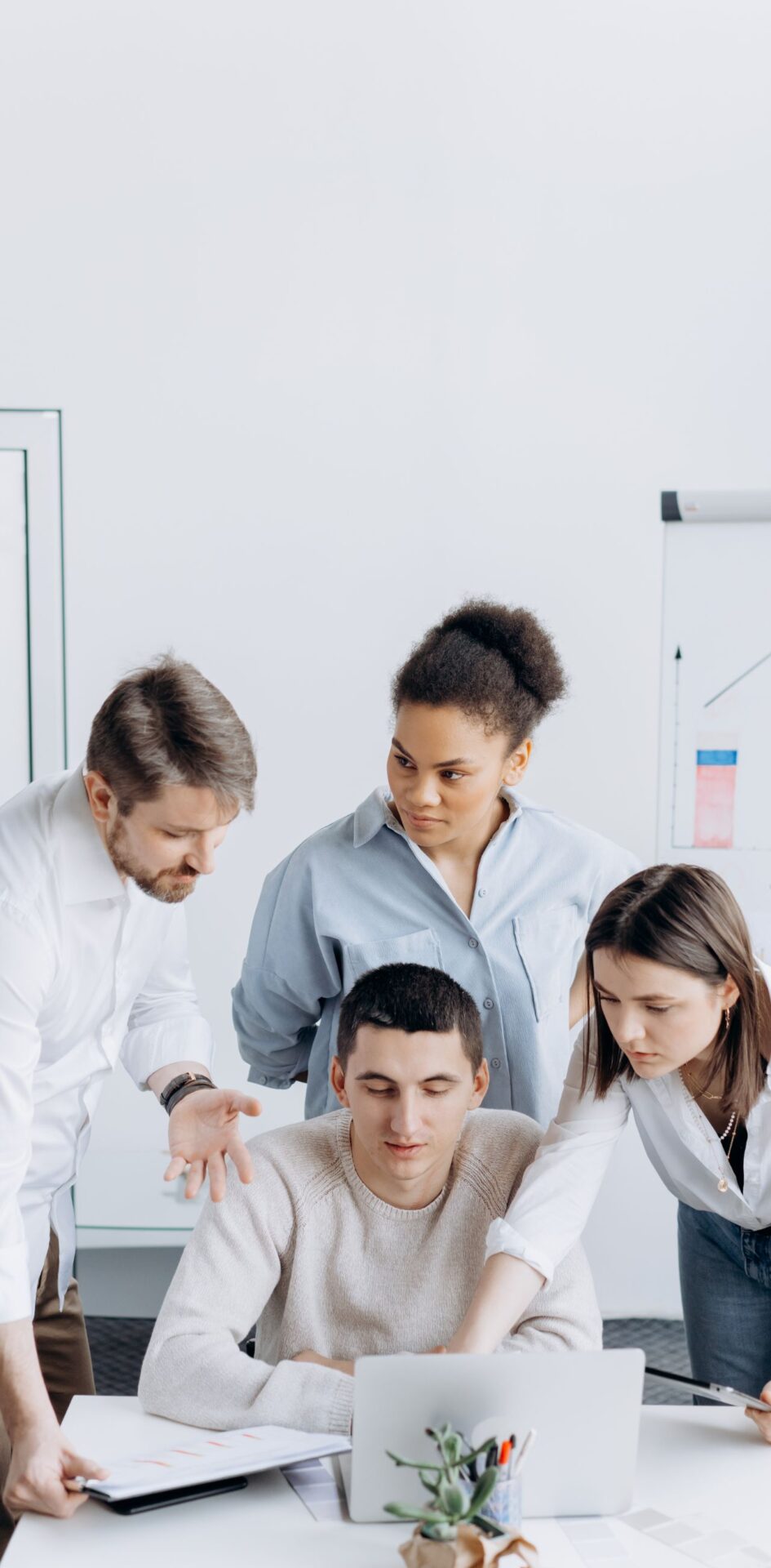 team working on a laptop
